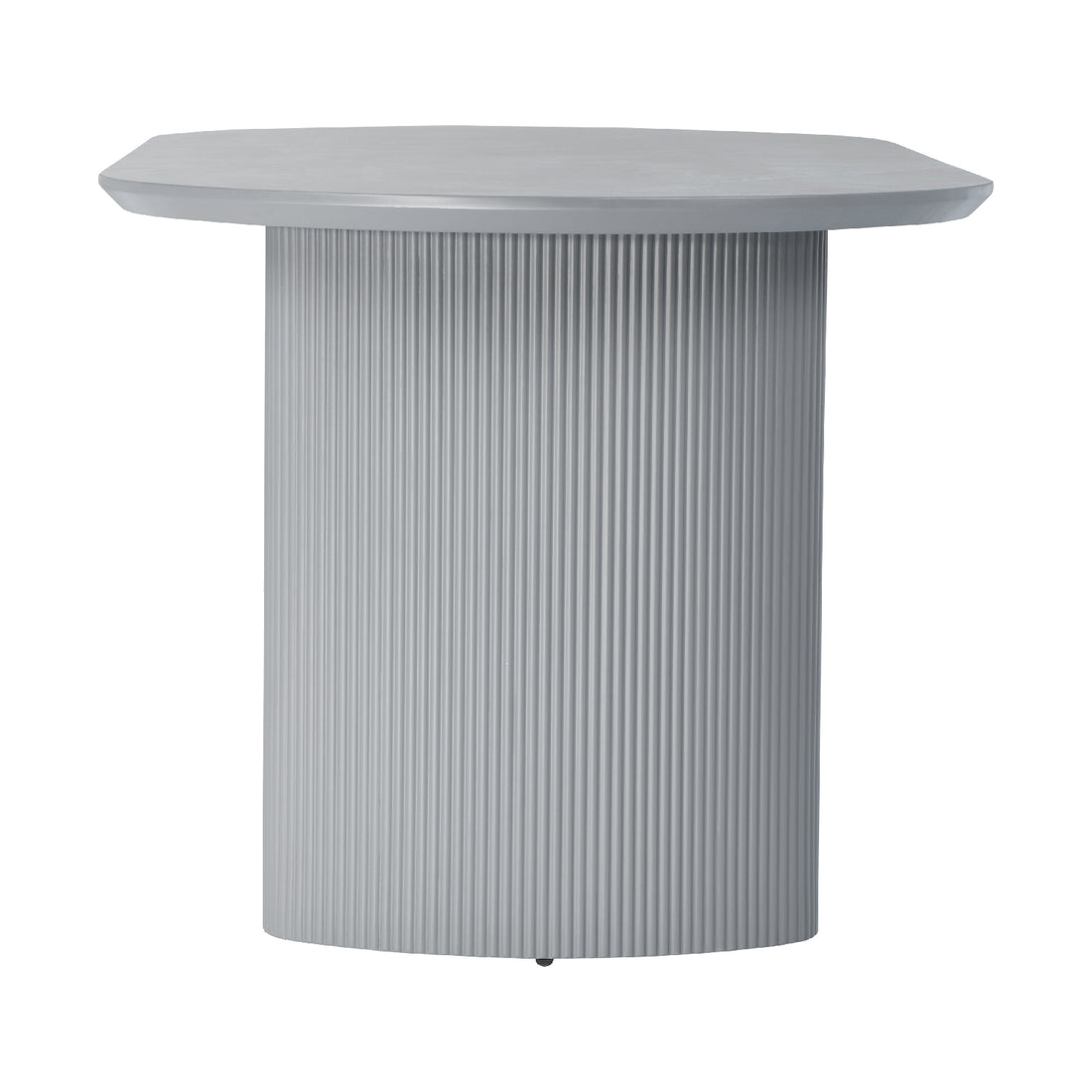 Mesa de Comedor Chipre Gris Vista de Detalle