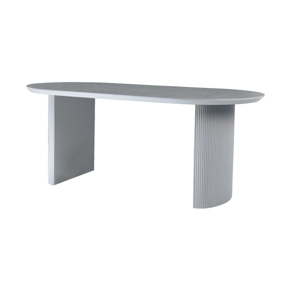 Mesa de Comedor Chipre Gris Vista de Detalle de la Textura