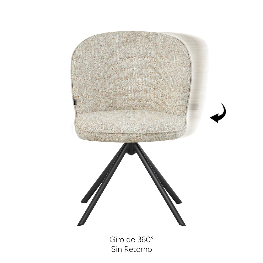Silla Vigo, mecanismo de giro 360° sin retorno