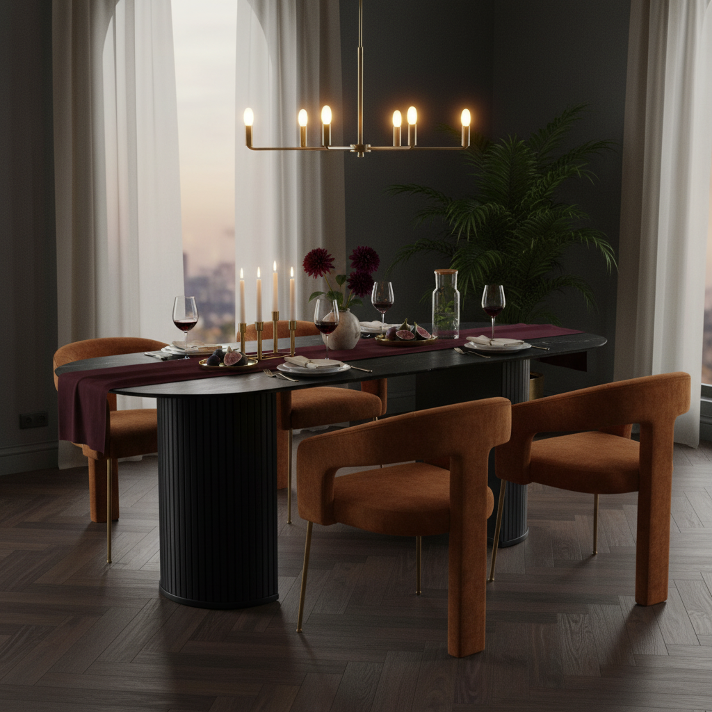 Mesa de Comedor Dubrovnik en comedor estilo Estambul, foto ambientada