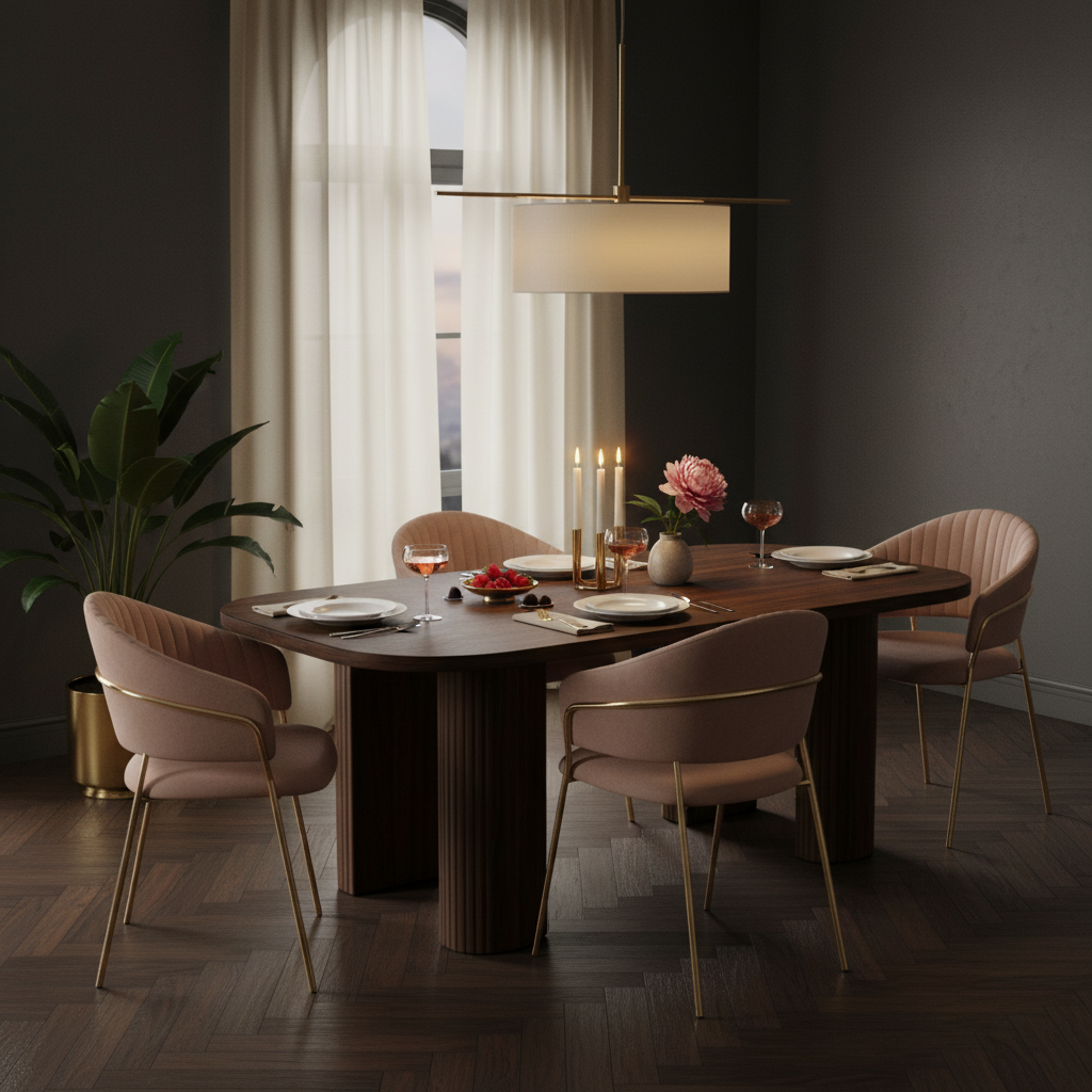 Silla Bilbao en escena íntima estilo riad, foto ambientada