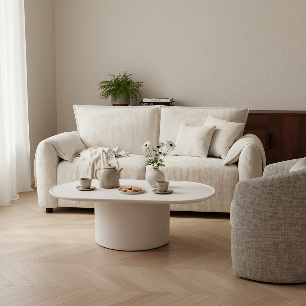 Sofá Malmo 2 Plazas en pareja con Sillón Perth, foto ambientada