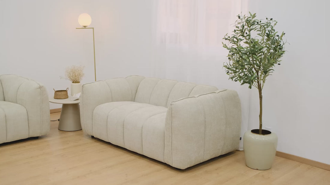 Sofá Milán 2 Plazas Beige Video