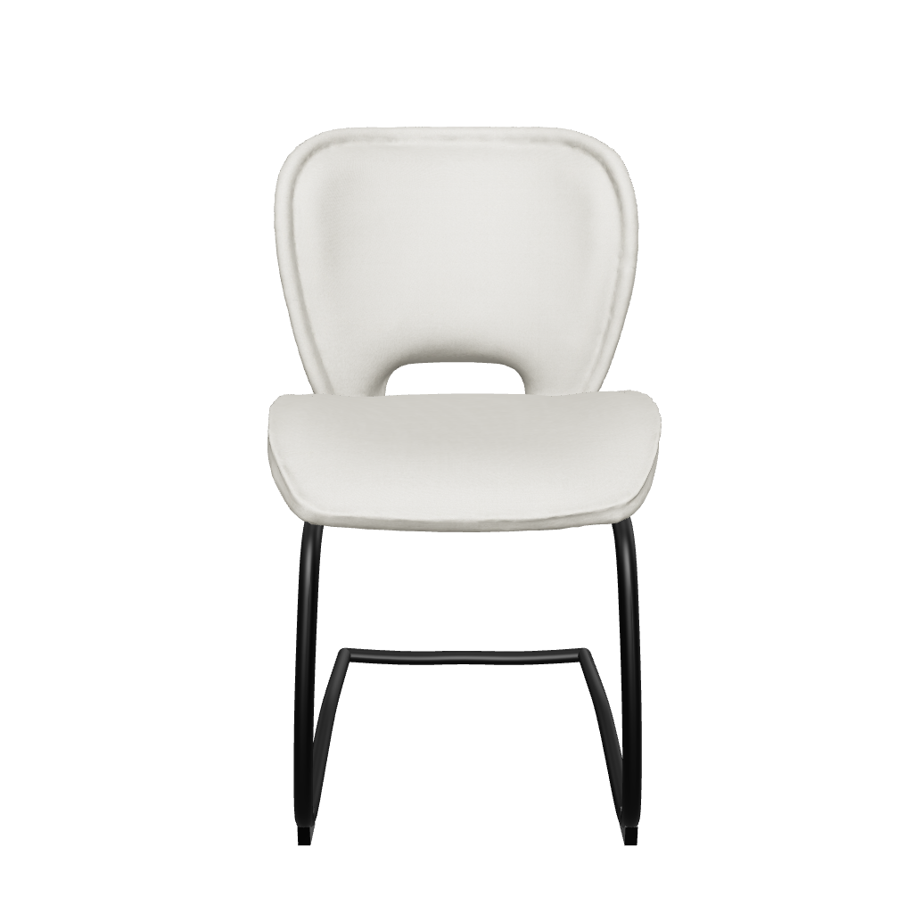 Silla Marsella Gris Vista 3d