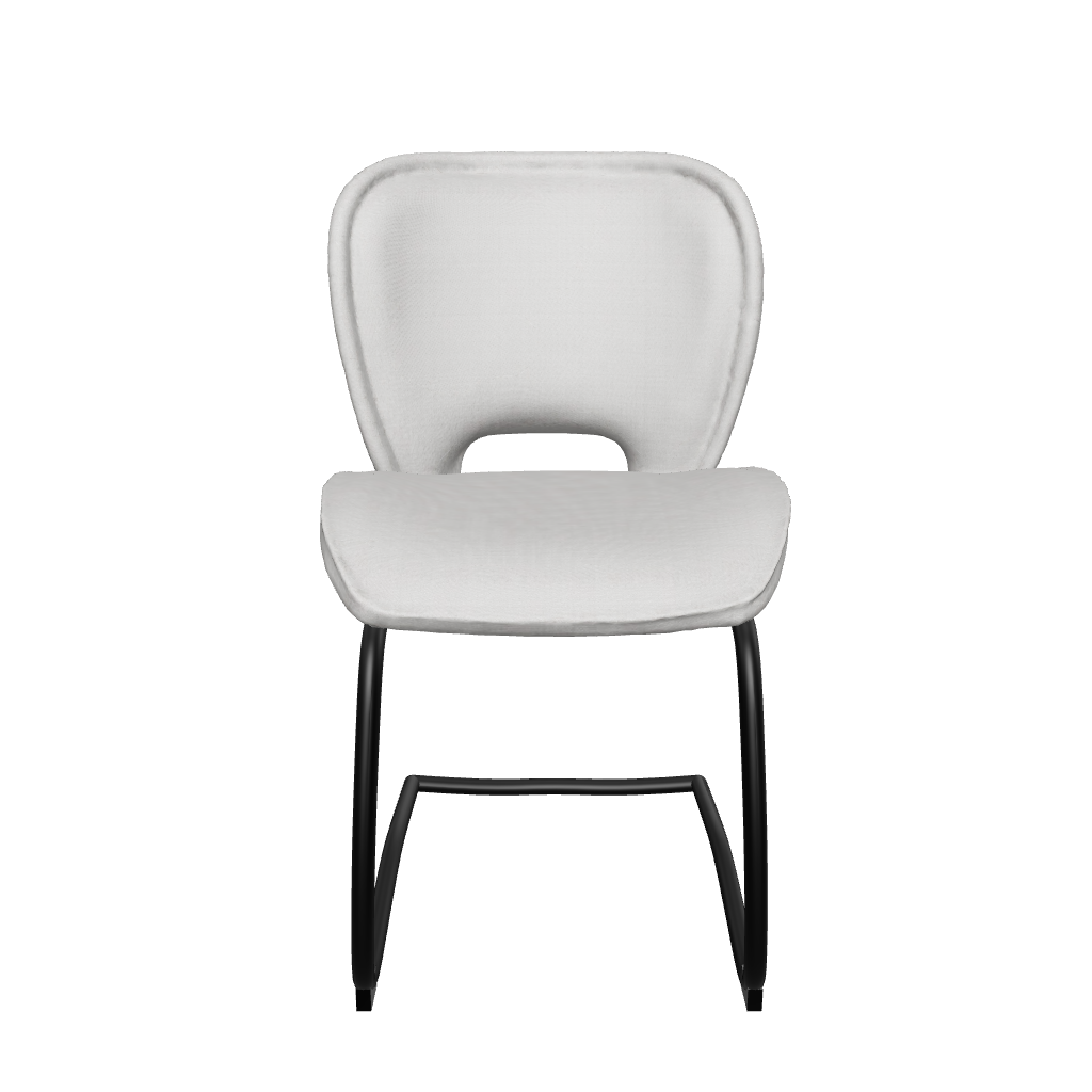 Silla Marsella Gris Vista 3d