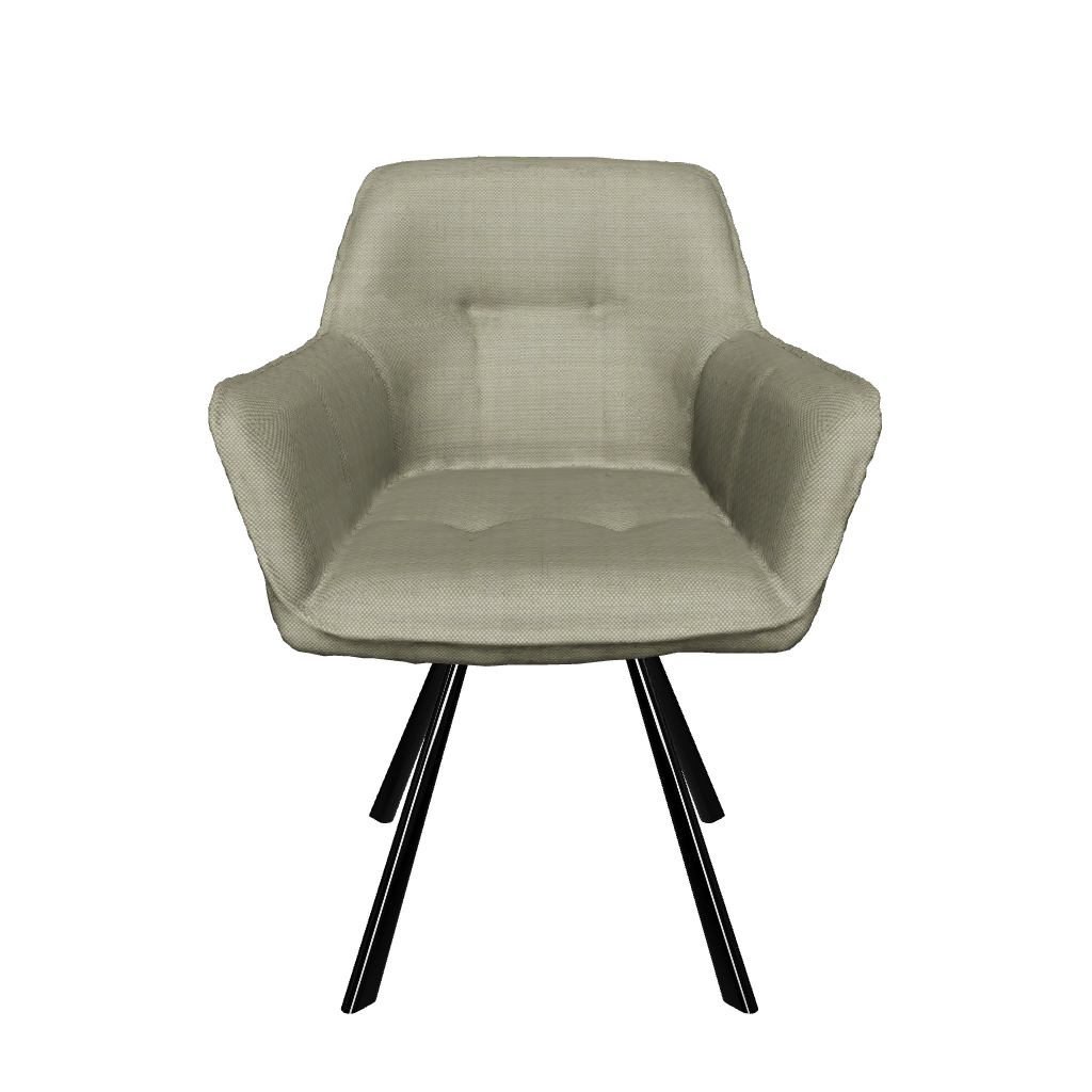 Silla Boston Olivo Modelo 3D|
