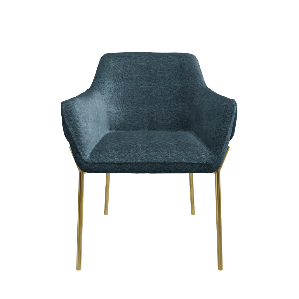 Silla Toronto Azul Modelo 3D 